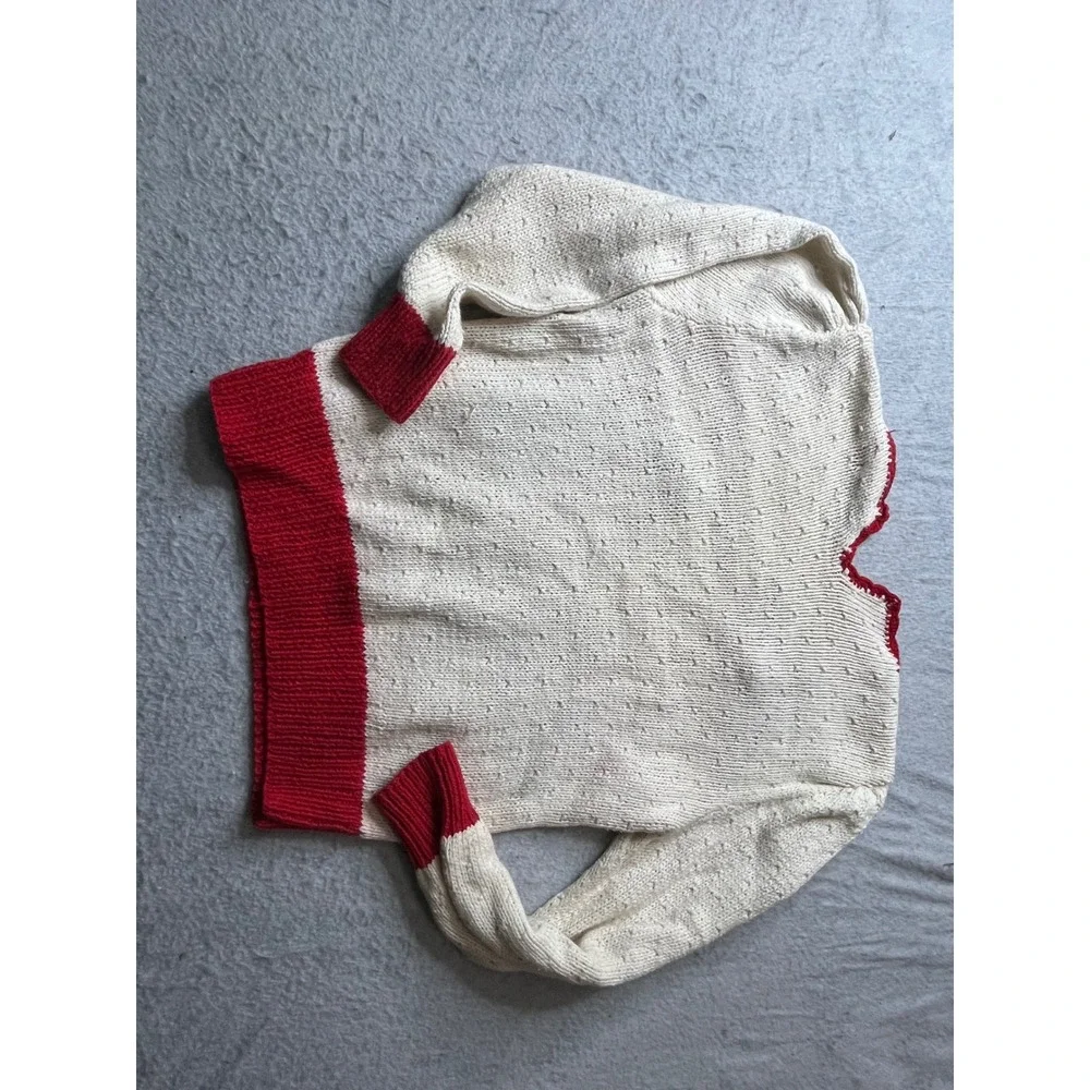 Marisa Christina Womens M Knit swan‎ goose Holly Christmas Sweater vintage 90s